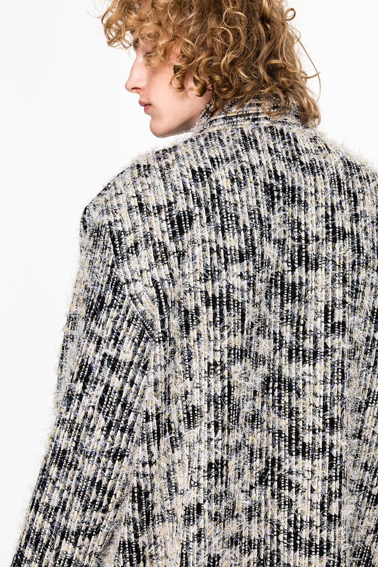 Simon Cardigan Shinny Grey