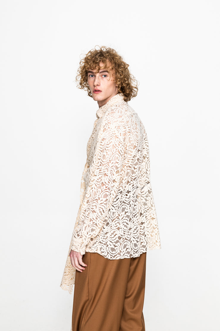 Luca Lace Shirt Ecru