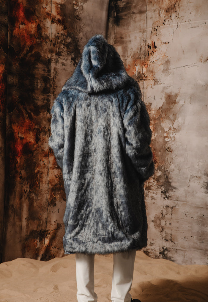 Utopia Faux-Fur Coat Grey