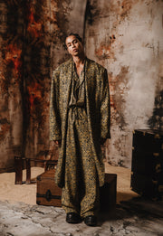 Tempest Printed Coat Khaki