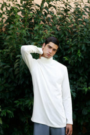 Ahimsa High Neck Sweatshirt Off-White
